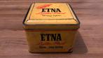 Oude ETNA LIGHTER FLUID blikken doos, Verzamelen, Ophalen of Verzenden, Zo goed als nieuw, Overige, Overige merken