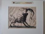 Vijf litho's van Otto Linnekogel "Stierengevecht", Ophalen of Verzenden