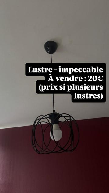 Lustres noirs - impec beschikbaar voor biedingen