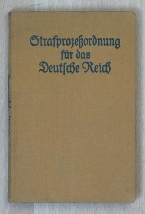 Zakboekje Strafprocessen & Rechten, Deutsche Reich uit 1924., Boeken, Politiek en Maatschappij, Gelezen, Juridisch en Recht, Ophalen of Verzenden