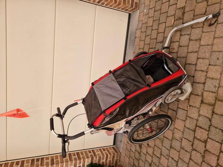 thule chariot cx 1 fietskar in prima staat, Fietsen en Brommers, Fietsaccessoires | Aanhangwagens en Karren, Zo goed als nieuw