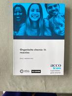 Organische chemie II: reacties UCLL, Ophalen of Verzenden, Nieuw, Hogeschool, Acco