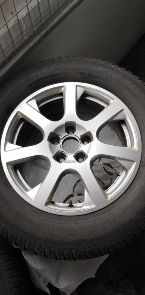 Jantes alu AUdi Q5 // pneus hiver comme neuf, Auto-onderdelen, Banden en Velgen, Banden en Velgen, Winterbanden, 17 inch, Ophalen
