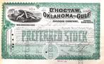 Choctaw, Oklahoma and Gulf RR Company 1897, Postzegels en Munten, Aandelen en Waardepapieren, Certificaat van aandeel, Ophalen of Verzenden