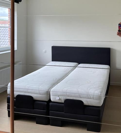 Boxspring BEKA Electrich, Huis en Inrichting, Slaapkamer | Bedden, Zo goed als nieuw, Tweepersoons, 160 cm, 200 cm, Overige materialen