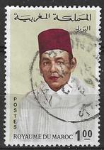 Marokko 1968 - Yvert 549 - Koning Hassan II - 1 d.  (ST), Timbres & Monnaies, Timbres | Afrique, Maroc, Affranchi, Envoi