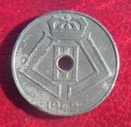 1942 5 centimes occupation Léopold 3, Envoi, Monnaie en vrac, Métal