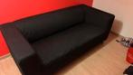 Zwarte zetel 180 x 90cm, Huis en Inrichting, Zetels | Zetels, Ophalen, 150 tot 200 cm, Driepersoons, 75 tot 100 cm