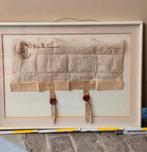 Ingekaderd stuk perkament, Antiek en Kunst, Ophalen