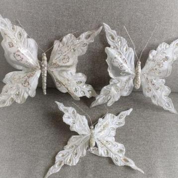 Witte VLINDERS met clip GOODWILL, Diversen, Ophalen, Nieuw