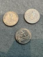 3x usa quarter dollar 1979 + 1983, Verzenden, Noord-Amerika, Setje
