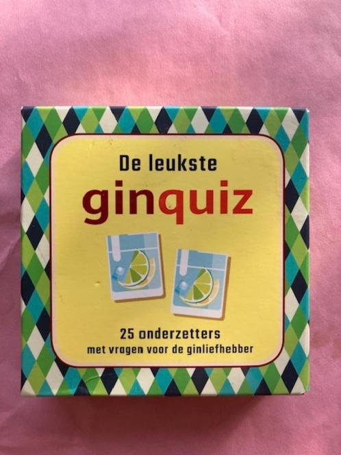 De leukste GINQUIZ kaartspel, Hobby en Vrije tijd, Gezelschapsspellen | Kaartspellen, Zo goed als nieuw, Ophalen of Verzenden