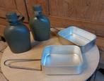 Militaria Lot de deux gamelles et 2 gourdes ABL  armée belge, Ophalen, Landmacht