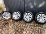 Stalen velgen met mercedes doppen 15”, Ophalen, Gebruikt, 15 inch, Banden en Velgen