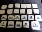 Lot tegels blauw wit, Ophalen