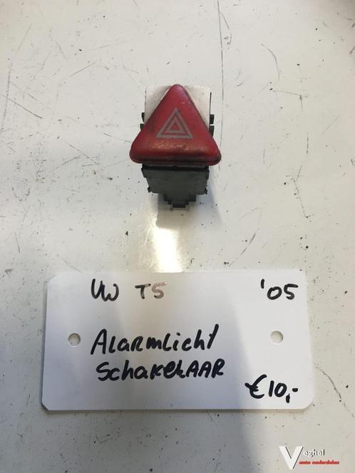 Vw Transporter T5 1.9tdi 5 versn. 2005  Alarmlicht schakelaa, Auto-onderdelen, Dashboard en Schakelaars, Gebruikt, Ophalen of Verzenden