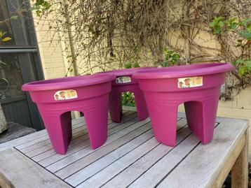 3 x Elho balkon bloempot / bloembak beschikbaar voor biedingen
