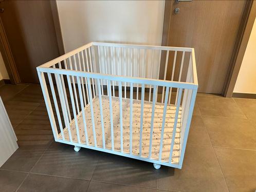 Babypark Amal II Rémi Blanc bijna in nieuwstaat, Kinderen en Baby's, Babyparken, Nieuw, Rechthoekig, In hoogte verstelbaar, Boxkleed