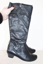 Prachtige Zacht Leren Footnotes Laarzen -28 (Maat 38) € 60,-, Kleding | Dames, Hoge laarzen, Verzenden, Zwart, Zo goed als nieuw
