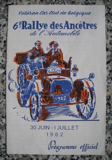 Programma van de Car Club of Belgium 6e Rally of Ancestors 1 beschikbaar voor biedingen