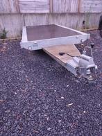 Plateau aanhangwagen 75OKG 1,5m x 2,5m laadvlak, Auto diversen, Aanhangers en Bagagewagens, Ophalen, Gebruikt