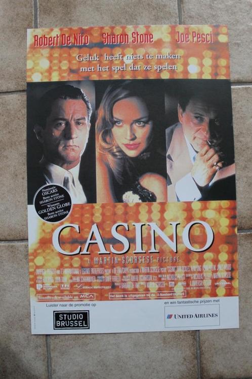 filmaffiche Robert De Niro Casino 1995 filmposter, Verzamelen, Posters, Zo goed als nieuw, Film en Tv, A1 t/m A3, Rechthoekig Staand