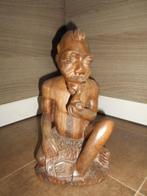 Mooi houten beeld - Afrikaans, Antiek en Kunst, Ophalen of Verzenden