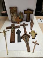 Religion et herbes en bois et cuivre grandes et petites, Antiquités & Art, Enlèvement ou Envoi