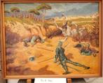 Schilderij De gevallen held, Antiek en Kunst, Ophalen