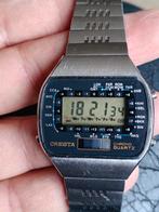 CRESTA Chrono Digital World Time Quartz Vintage Herenhorloge, Enlèvement
