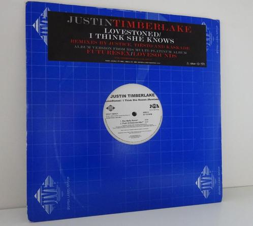 Justin Timberlake - Lovestoned/I Think She Knows (vinyl rmxs, CD & DVD, Vinyles | Dance & House, Utilisé, Techno ou Trance, 12 pouces