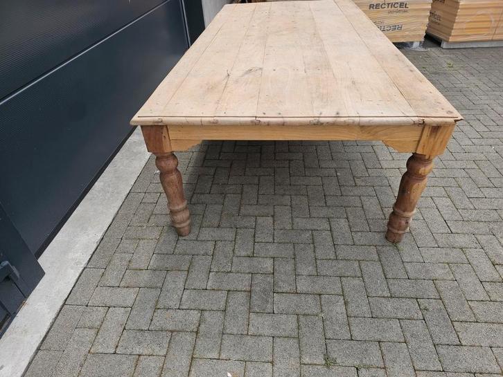 Landelijke tafel / Kloostertafel, Huis en Inrichting, Tafels | Salontafels, Gebruikt, 75 cm of meer, 100 tot 150 cm, 200 cm of meer
