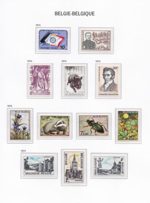 Postfrisse postzegels - Pagina 131 DAVO album - 1974., Postzegels en Munten, Postzegels | Europa | België, Postfris, Orginele gom