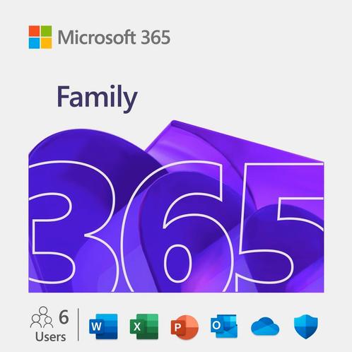 Office 365 Family 12 Mois 6 Utilisateurs, 1 Tb, Computers en Software, Office-software, Zo goed als nieuw, Android, iOS, MacOS