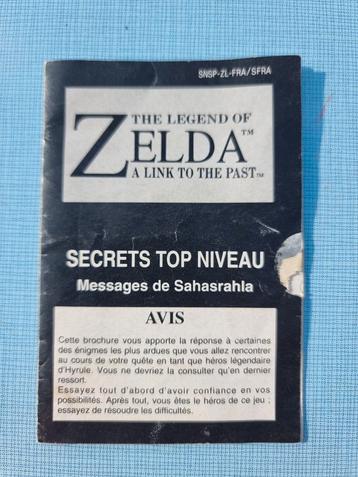 Zelda - dépliant Super Nintendo - 1991 beschikbaar voor biedingen