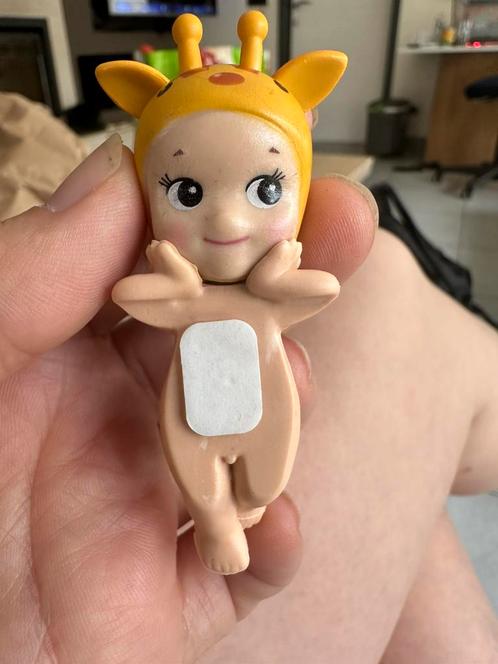 Schattig verzamelpopje – giraffe-outfit, Kinderen en Baby's, Speelgoed | Actiefiguren, Zo goed als nieuw, Ophalen of Verzenden