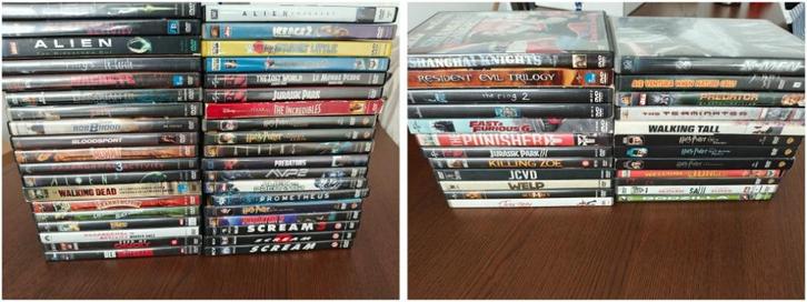 DVD-collectie – actie/horror/sci-fi/familie – 62 stuks, Cd's en Dvd's, Dvd's | Horror, Gebruikt, Ophalen of Verzenden