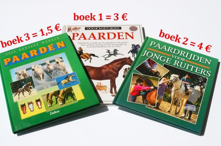 3 BOEKEN OVER PAARDEN/OOK APART TE KOOP, Boeken, Dieren en Huisdieren, Zo goed als nieuw, Ophalen of Verzenden