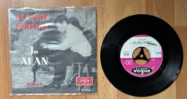 45T SINGLE JO ALAN - LES BONS CONSEILS, Cd's en Dvd's, Vinyl Singles, Gebruikt, Single, Pop, 7 inch, Ophalen of Verzenden