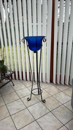 Support de vase bleu en fer forgé, Intérieur, Rond, Comme neuf, Enlèvement