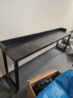Verrijdbaar smal bureau 200 cm lang, Huis en Inrichting, Ophalen, Gebruikt, Bureau