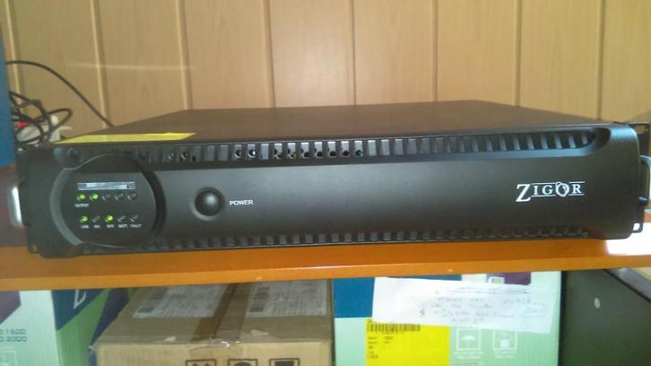 UPS ZIGOR RHIN1000VA/700W-double conv-new bat-tested, Computers en Software, Noodvoedingen (UPS), Zo goed als nieuw, Verzenden