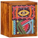 Unieke handgemaakte nachtkast – Bohemian stijl | Nieuw, Huis en Inrichting, Minder dan 45 cm, Verzenden, Nieuw, Minder dan 55 cm