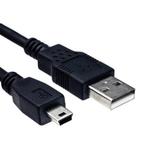 Câble USB-Mini/USB-A 100 cm, 1,00 mètre, noir - Non perturbé, Comme neuf, Enlèvement ou Envoi