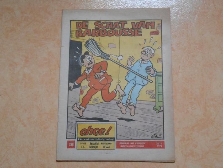 Ohee 398 Dees dubbel en Cesar De schat van Barbousse 1970., Livres, BD, Comme neuf, Une BD, Enlèvement ou Envoi