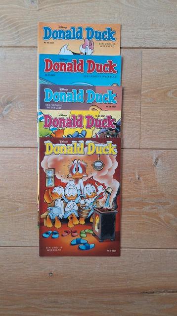 Donald duck weekblad 2021 5 stuks beschikbaar voor biedingen