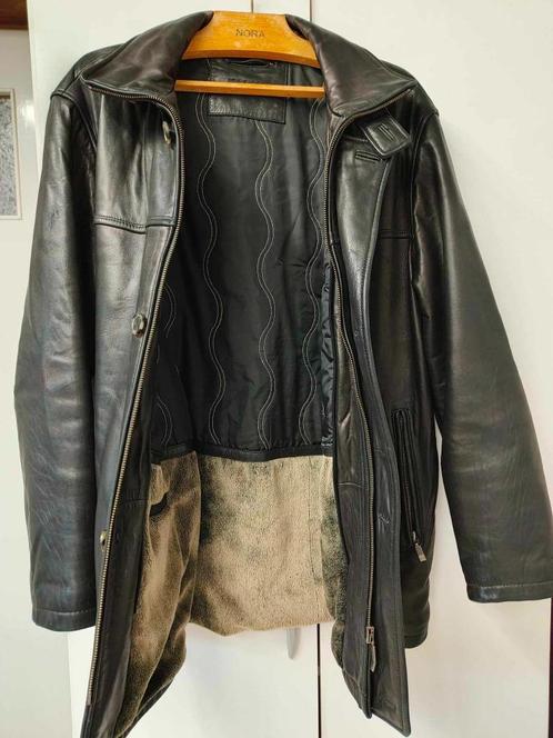 1 of 2 leren jassen, Kleding | Heren, Jassen | Winter, Zo goed als nieuw, Maat 48/50 (M), Zwart, Ophalen of Verzenden