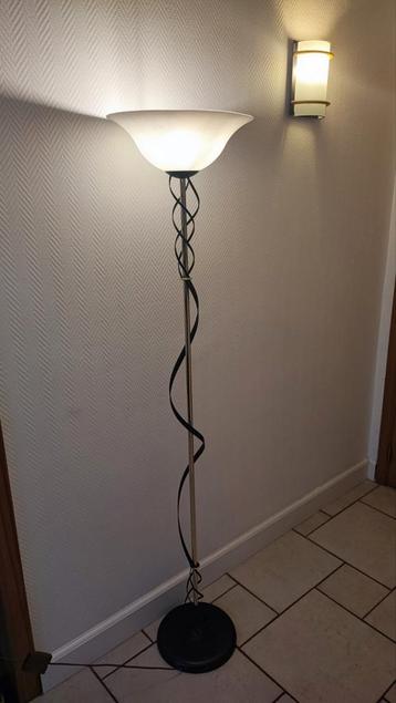 Vloerlamp staanlamp masive, goud en groen vintage beschikbaar voor biedingen