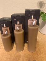 led kaarsen Deluxe Homeart, Ophalen of Verzenden, Nieuw, Bruin, Kaars
