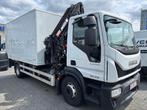 vrachtwagen met kraan, Iveco, Wit, Bedrijf, 2 deurs